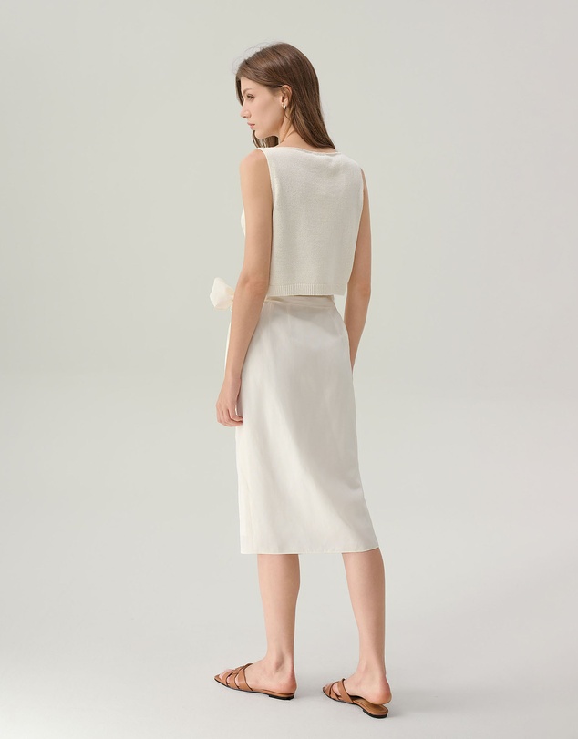 IDA+S - Ari Cropped Knit Tank Top