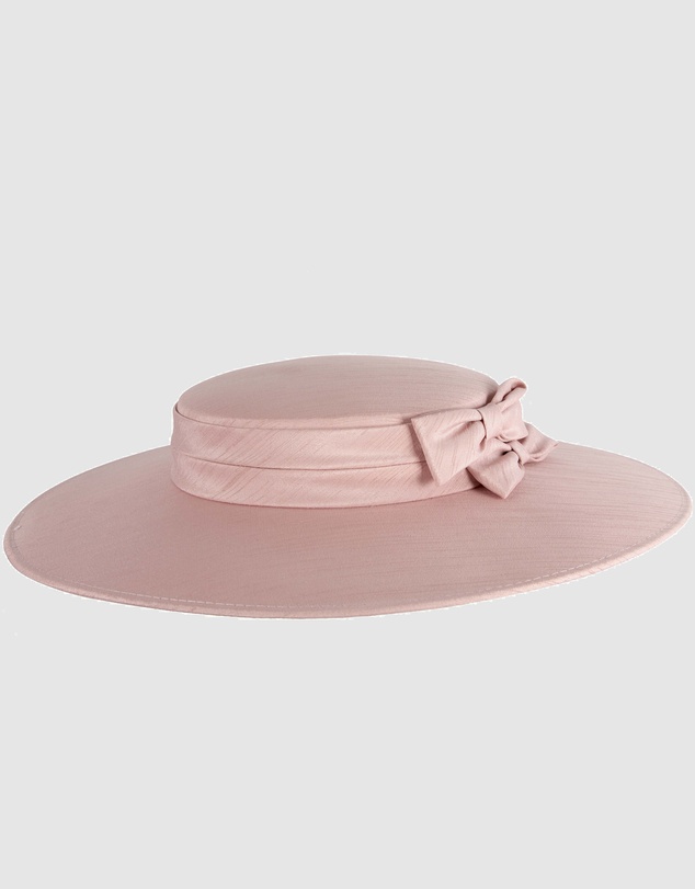 Max Alexander - Dusty Pink Wide Brim Boater Hat