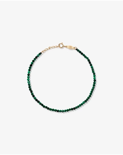 Michael Hill - Malachite Bead Bracelet in 10kt Yellow Gold