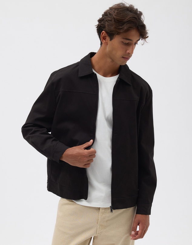 AERE - Organic Cotton Twill Trucker Jacket