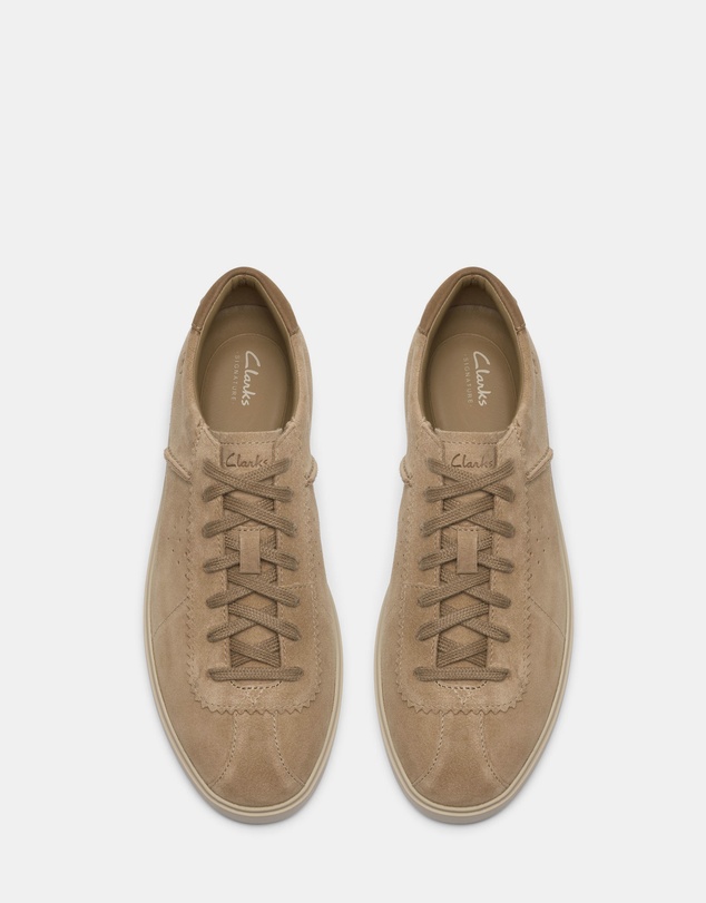 Clarks - Lockford Lace Dark Sand Suede