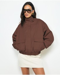 AERE - Ines Funnel Neck Bomber