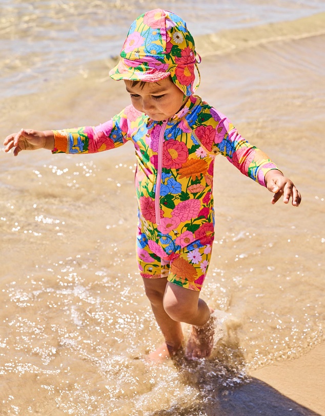 Kip&Co - Follow The Sun Yellow Baby Swim Hat One Size - Babies