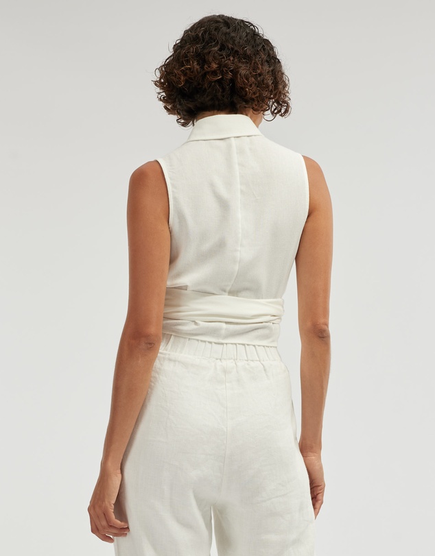 Amelius - Naomi Wrap Crop Shirt