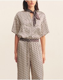 Shona Joy - Monogram Contrast Pants