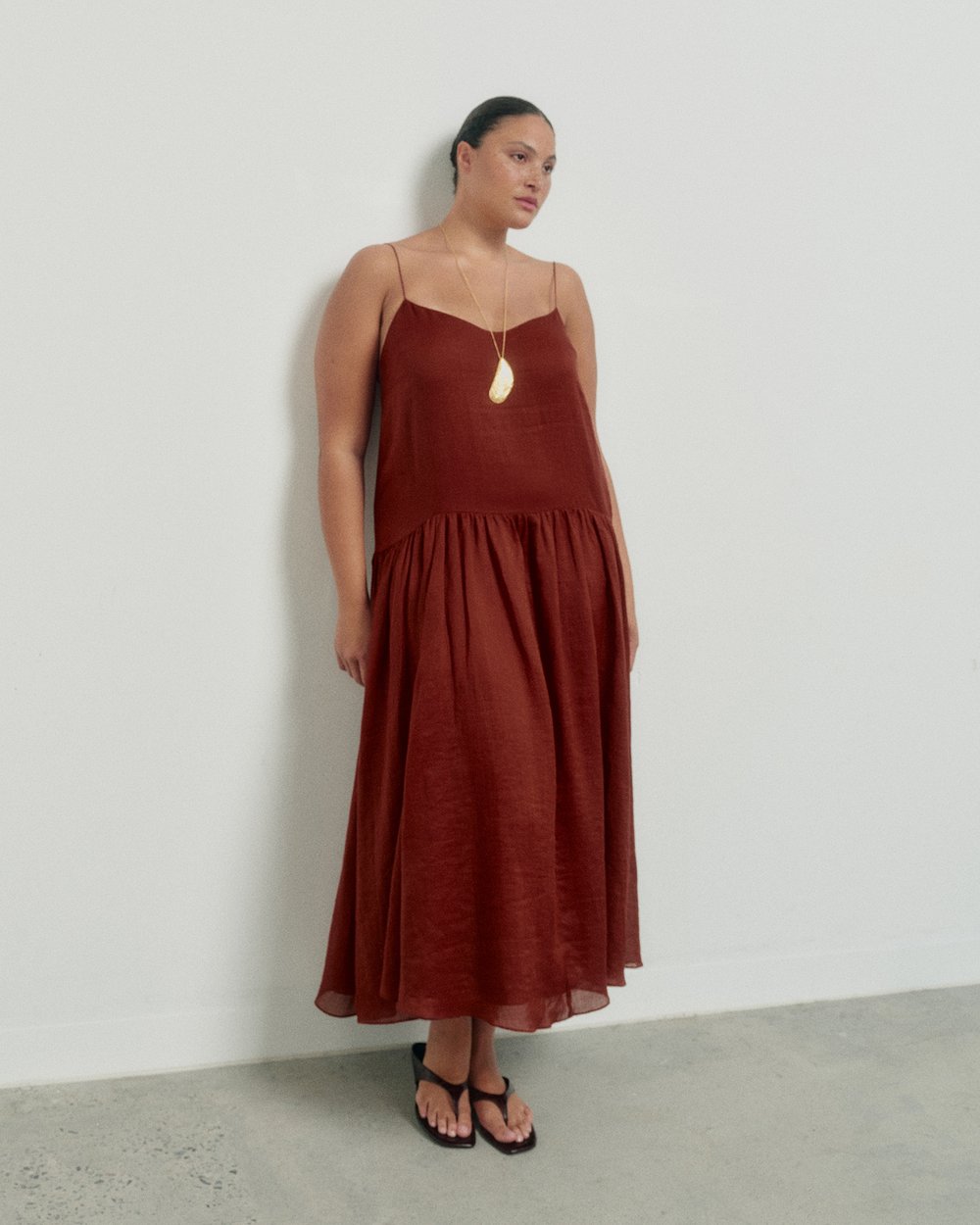 witchery fine pleat dress Witchery Fine Strap Maxi Dress in Black