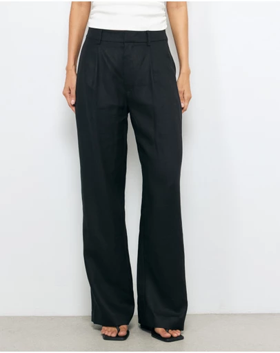 AERE - Straight Leg Linen Pants