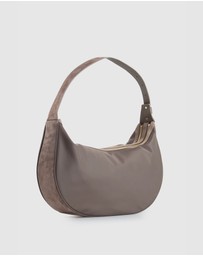 Evity - Noemie Leather Trim Shoulder Bag