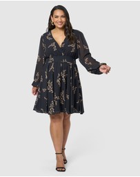 Pink Dusk by Curve Project - Kiss Kiss Midi Dress