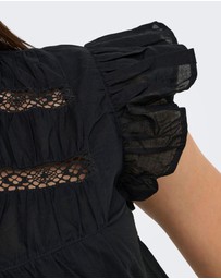ONLY - Sunny Frilled Cotton Maxi Dress