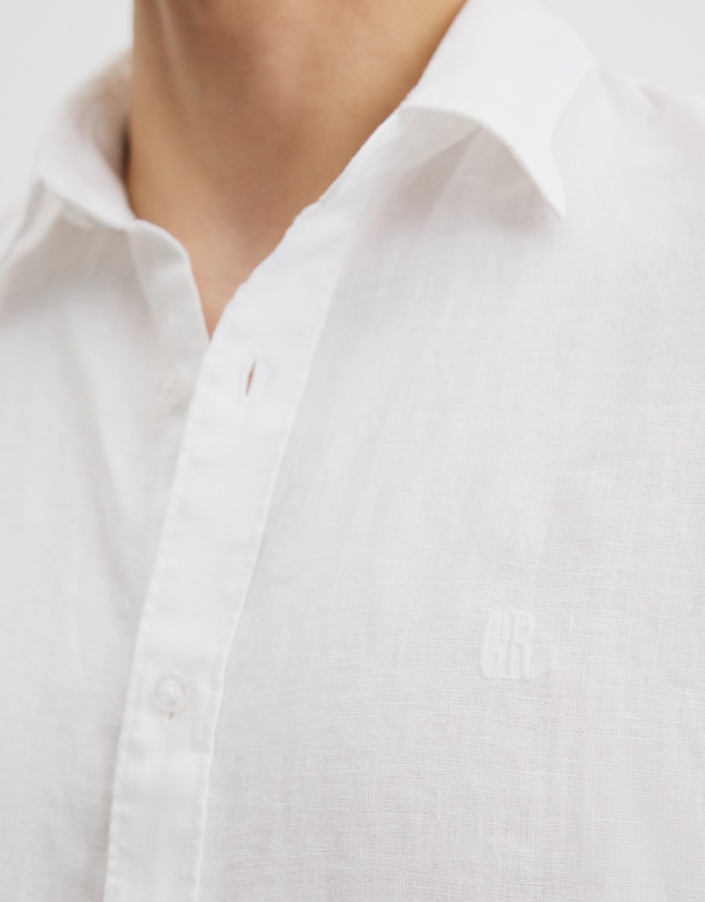 Country Road - Regular Fit Organically Grown Linen Short Sleeve Shirt