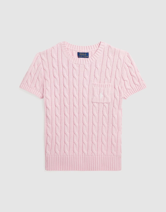 Polo Ralph Lauren - Cable-Knit Cotton Short-Sleeve Sweater - Babies-Teens