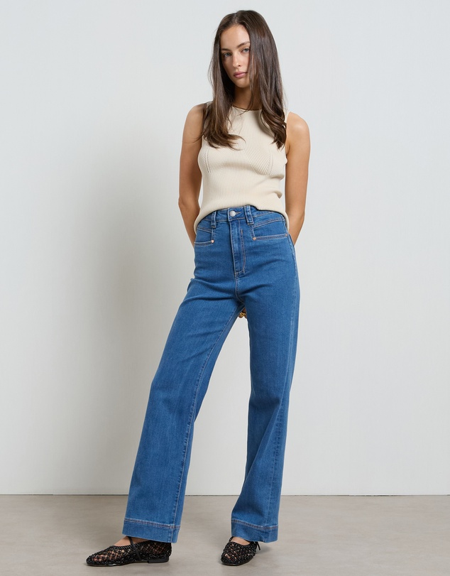 DRICOPER DENIM - Maarte Blue Wide Leg Jeans