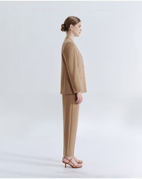 IDA+S - Sienna Wool Collarless Suit Jacket