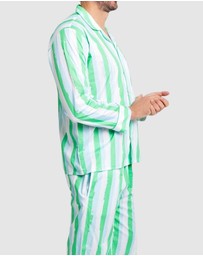 Sant And Abel - Men's Drawbertson Wild Stripes Long PJ Set