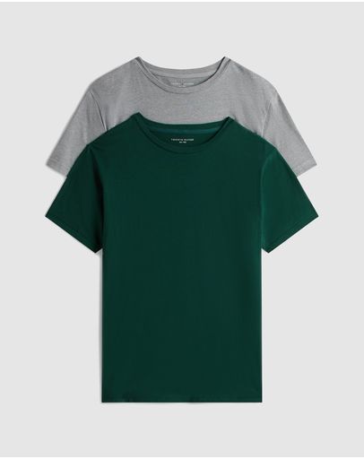 Green & Medium Grey & Desert Sky & Deep Rouge & Green