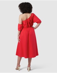 Pink Dusk by Curve Project - Brightside Midi Dress