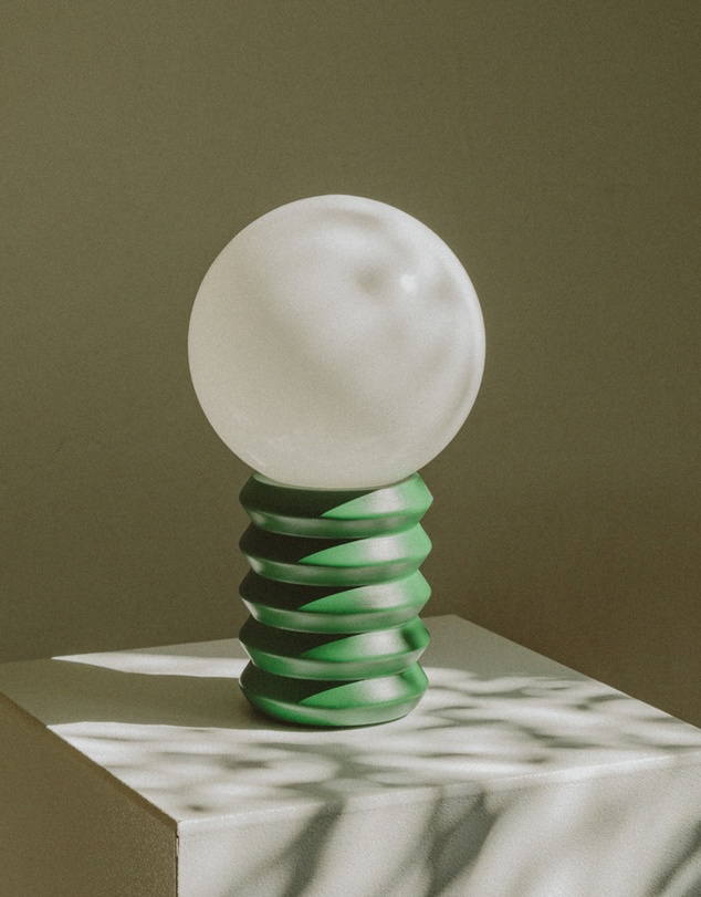 Dennis Did It - Ribbon Lamp Forest Green