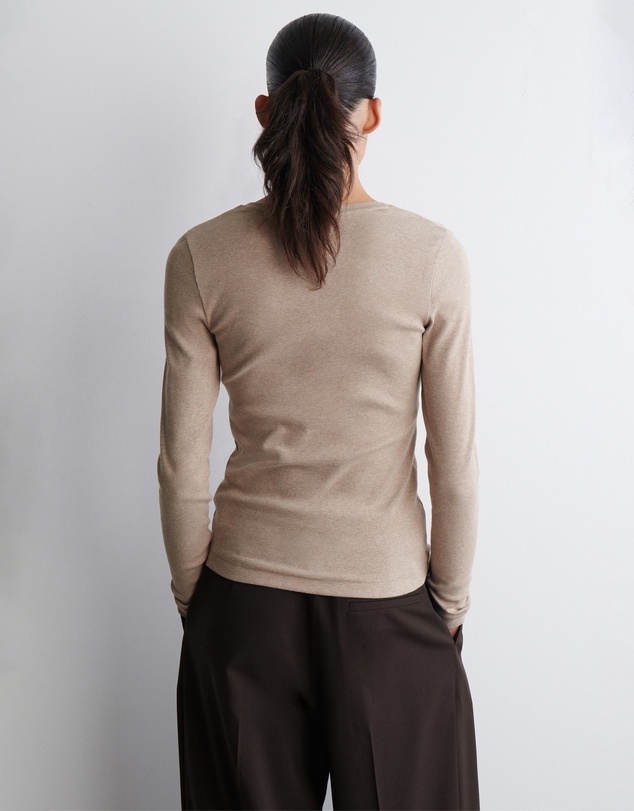 COS - Long-Sleeved Henley Top