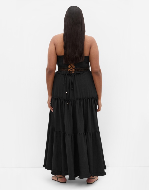 City Chic - Aura Crochet Tier Maxi Dress