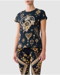 Camilla - Slim Fit Round Neck T-Shirt