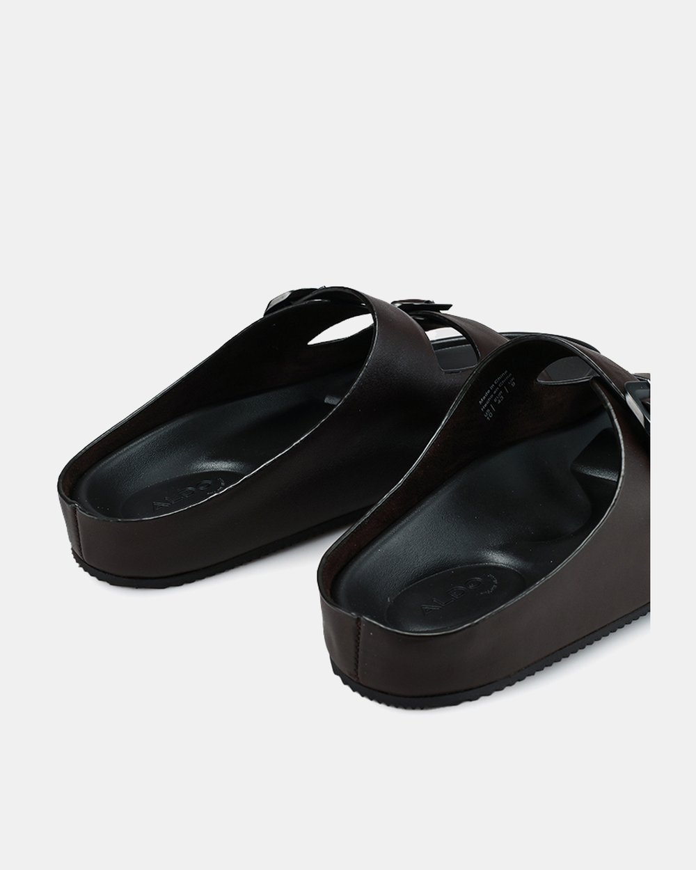 Aldo Birkenstock Aldo Rossini Mens Bona Black Double Buckle  display picture 3