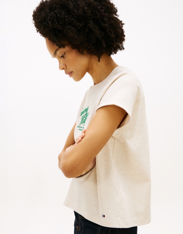 Tommy Hilfiger - Seasonal Script Cap Sleeve Tee