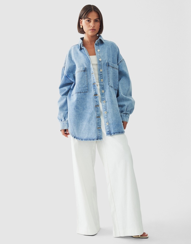 The Fated - Val Oversized Denim Shacket