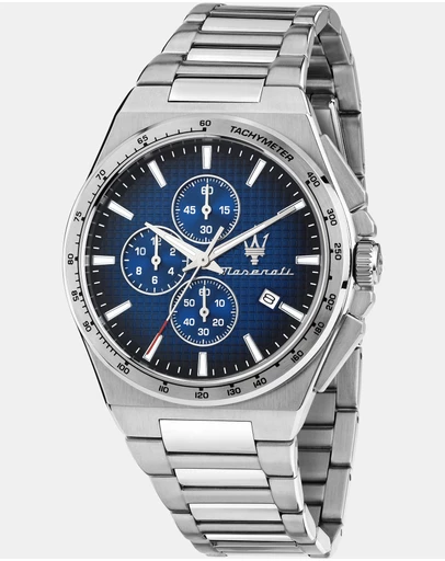Maserati - Maserati Velocità Slim Chronograph 41mm Blue Dial Quartz Watch