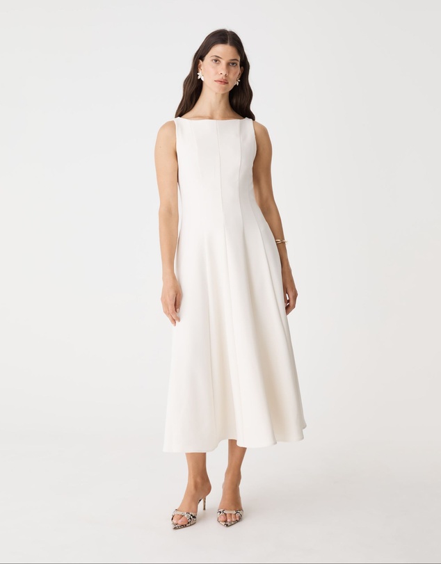 Forcast - Sally Panel Midi Dress