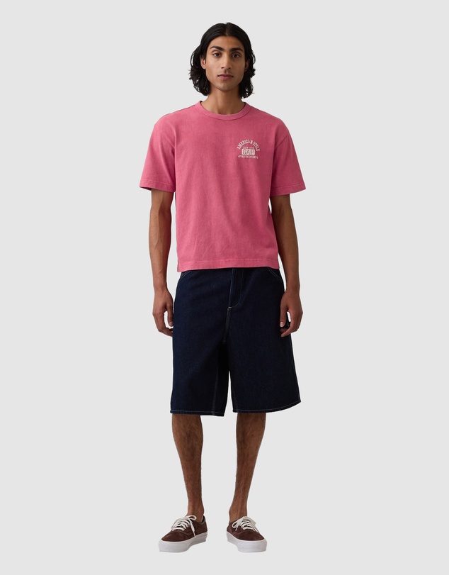 GAP - JPN IE Archive Logo Cropped Tee