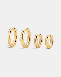 Luv Aj - Liquid Metal Hoops Set