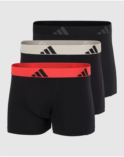 adidas Sportswear - 3 Pack Active Flex Cotton Trunk Underwear