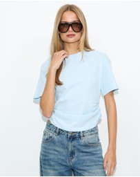 Dazie - Mia Cinched Short Sleeve Tee