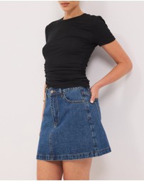 Calli - Cassie Denim Mini Skirt