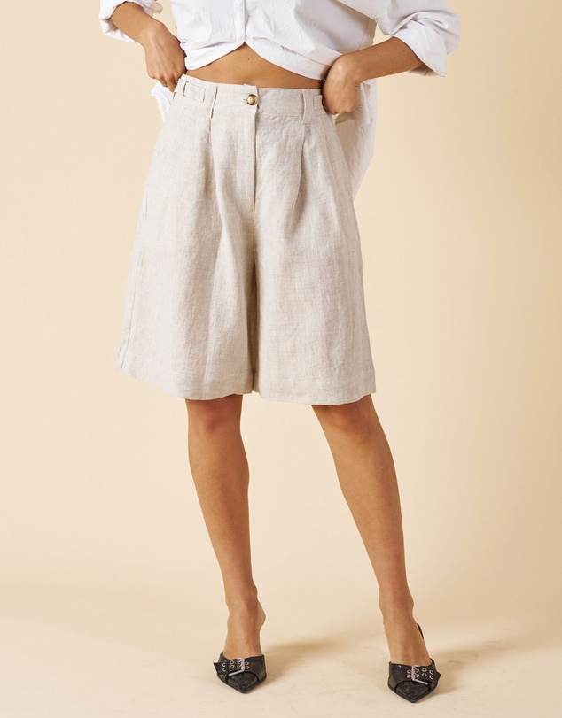 CAMIXA - Bermuda Linen Shorts Jorts