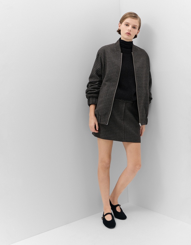 UNISON - Check Tailored Mini Skirt