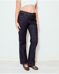 Soon Maternity - High Rise Straight Leg Jeans