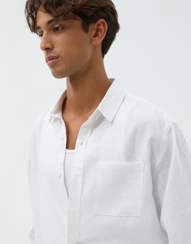 AERE - Resort Linen LS Shirt