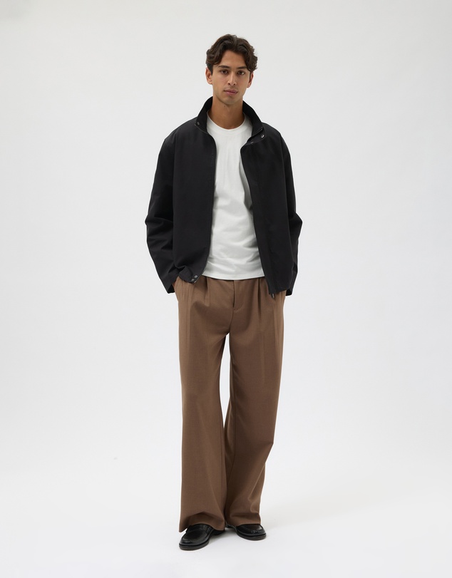 AERE - Cotton Funnel Neck Jacket