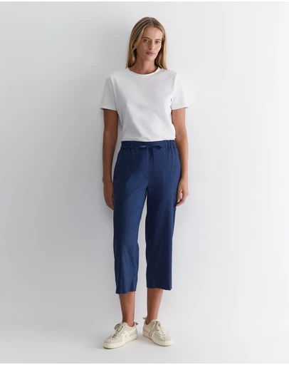 Sportscraft - Rosa Crop Linen Pant