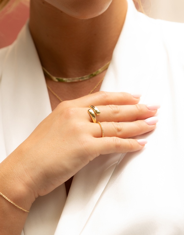 Mestige - Sheathe Ring - 18K Gold Plated