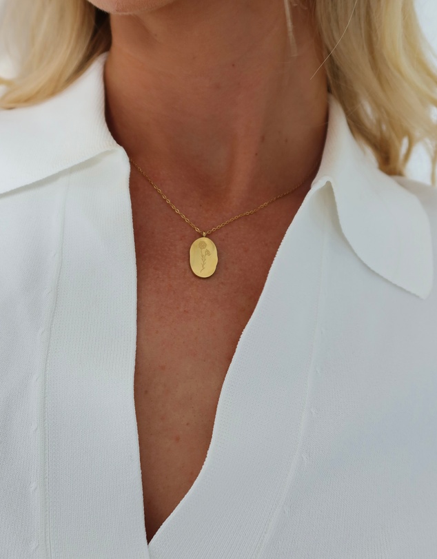 Zoe Olivia - Waterproof Birth Flower Necklace - May