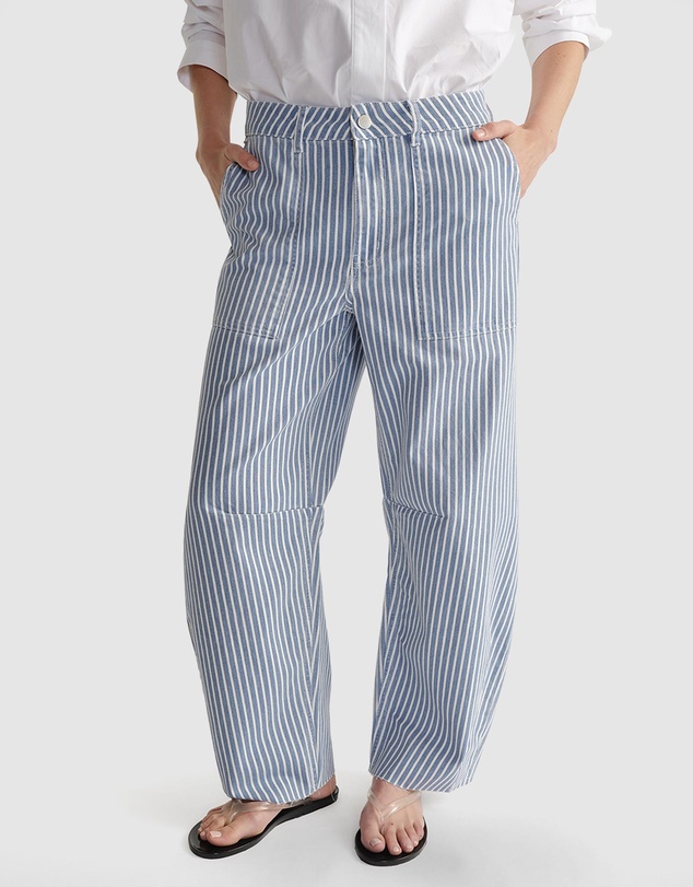Decjuba - D-Luxe Stripe Barrel Jeans