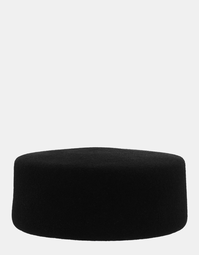 Morgan & Taylor - Kelsey Wool Pillbox Hat in Black