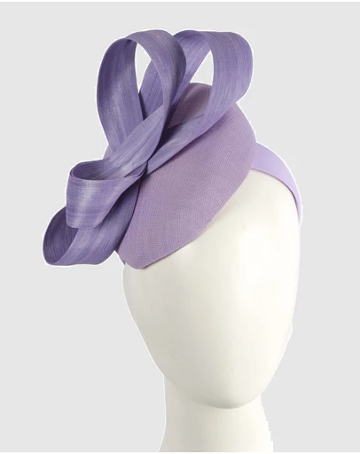 Max Alexander - Lilac Pillbox Racing Fascinator