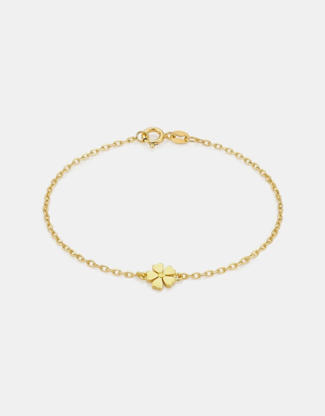Zoe Olivia - 9K Gold Flower Bracelet