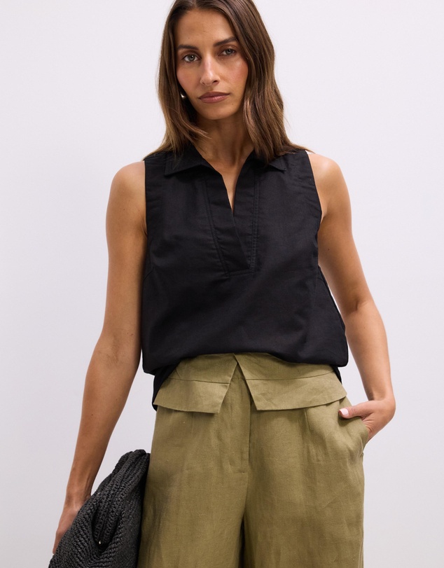The Fated - Lara Collared Vest Top