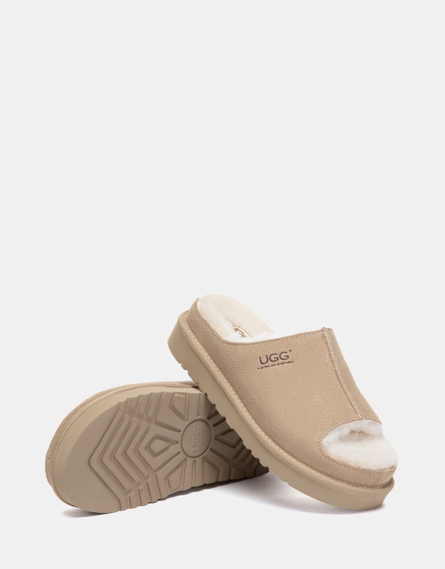EVERAU - Australian Shepherd Ugg Colven Cow Suede Upper Loafer Oxfords Flats