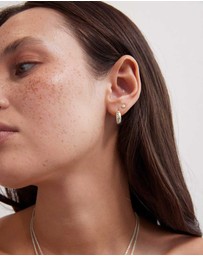 Kirstin Ash - Guiding Star Etched Hoops